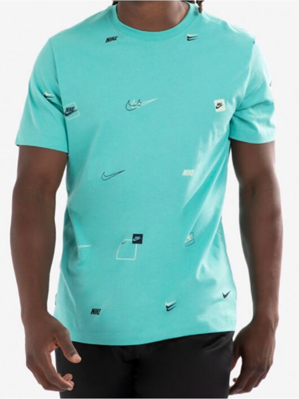 New Nike Men's Aqua Teal Logo-Scatter Size xxl